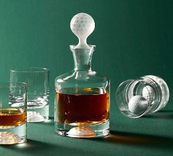 Figural Golf Whiskey Barware Gift Set - Set of 5