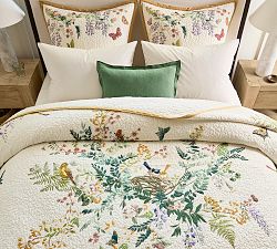 Open Box: Spring Meadow Quilt, Full/Queen - White Multi