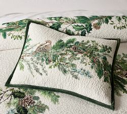 Evergreen Wreath Quilted Sham