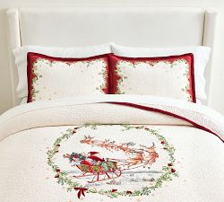 Vintage Santa Quilted Sham