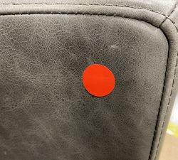 Open Box: Balboa Leather Accent Chair -  Statesville Iron, Black Metal
