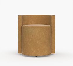 Open Box: Balboa Leather Accent Chair -  Statesville Iron, Black Metal