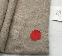 Open Box: Belgian Flax Linen Blackout Shade (26"W x 64"L) - Dark Flax