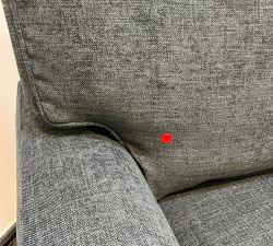 Open Box: Pearce Square Arm Left Sofa - Performance Heathered Tweed Indigo