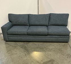 Open Box: Pearce Square Arm Left Sofa - Performance Heathered Tweed Indigo
