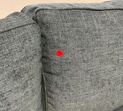 Open Box: Pearce Square Arm Left Sofa - Performance Heathered Tweed Indigo