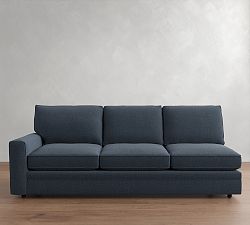 Open Box: Pearce Square Arm Left Sofa - Performance Heathered Tweed Indigo