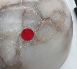 Open Box: Windham Dome Pendant (12") - Bronze, Alabaster