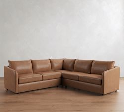 Charlotte Leather 3-Piece L-Shaped Sectional (100")