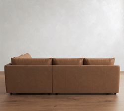 Charlotte Leather 3-Piece Wedge Sectional (110")