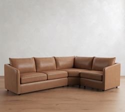Charlotte Leather 3-Piece Wedge Sectional (110")