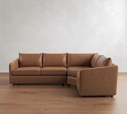 Charlotte Leather 3-Piece Wedge Sectional (110")