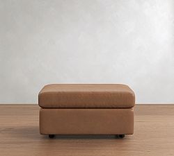 Charlotte Leather Modular Sectional Ottoman (35")