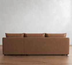 Charlotte Leather Chaise Sectional (100"&ndash;112")
