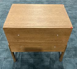 Open Box: Andes Nightstand (27.5") - Amber Oak, Gunmetal