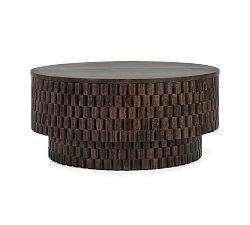 Open Box: Beirut Round Storage Coffee Table (40") - Bark Brown