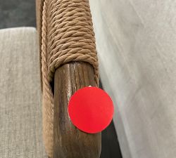 Open Box: Eaton Upholstered Bar Stool (31") - Alcala Wheat, Tan Oak