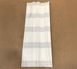 Open Box: Riviera Striped Roman Blackout Shade (48"W x 64"L) - Porcelain Blue