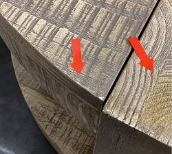 Open Box: Rockport Round Coffee Table, Small (34") - Sierra