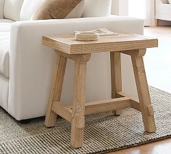 Farmhouse Trestle Rectangular Side Table (18")