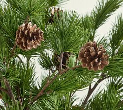 Faux Green Pine Branch