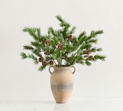 Faux Green Pine Branch
