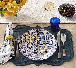 Lisbon Stoneware Dinner Plates - Set of 4