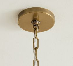 Elizabeth Glass Tapered Pendant (18")