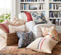 Patriotic Striped Pillow Cover