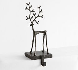 Sculpted Reindeer Stocking Holder