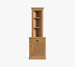 Aubrey Corner Bookcase with Cabinet (28.5")​