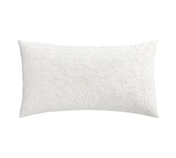 Floral Embroidered Percale Sham