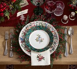 12 Days of Christmas Stoneware Salad Plates - Mixed Set of 12