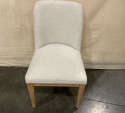 Open Box: Newport Woven Dining Chair - Boucle Oatmeal, Seadrift