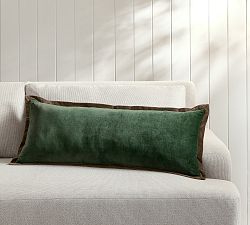Everywhere Oversized Velvet Lumbar Pillow Cover
