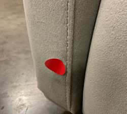 Open Box: Irving Square Arm Swivel Glider Power Recliner without Nailheads - Performance Everydayvelvet Carbon