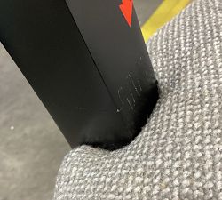 Open Box: Payson Upholstered Dining Side Chair - Performance Boucle Pebble, Black