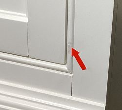 Open Box: Aubrey Cabinet Door Base, Left (18"W x 36"H) - Dutch White