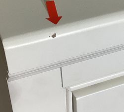 Open Box: Aubrey Cabinet Door Base, Left (18"W x 36"H) - Dutch White