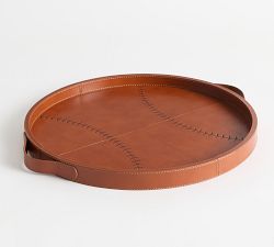 Baseball Leather Bar Tray