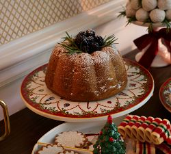 Nostalgic Christmas Icon Stoneware Cake Stand