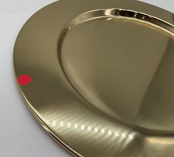 Open Box: Harrison Charger Plates, Set of 4 - Gold