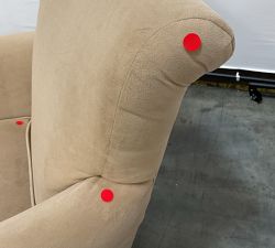 Open Box: Irving Roll Arm Swivel Armchair without Nailheads (33") - Performance Everydayvelvet Camel
