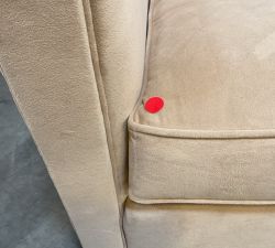 Open Box: Irving Roll Arm Swivel Armchair without Nailheads (33") - Performance Everydayvelvet Camel