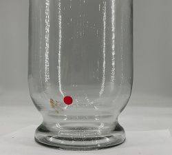Open Box: Recycled Glass Hurricane Candle Holder, Large (14"H) - Clear
