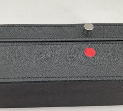 Open Box: Grant Leather Watch Box (12.5"W x 3.25"H) - Black