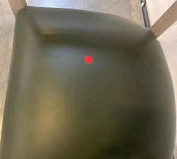 Open Box: Windom Leather Dining Chair - Vintage Hunter, Gray Wash Legs