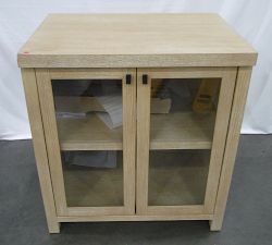 Open Box: Modern Farmhouse Modular Glass Cabinet (34") - Fog