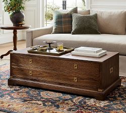 Campaign Rectangular Coffee Table (52")