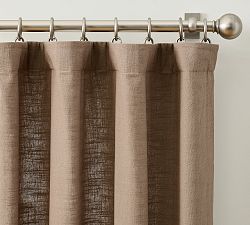 Open Box: Emery Linen Light Filtering Curtain (50"W x 96"L) - Mocha